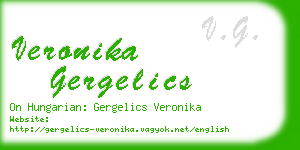 veronika gergelics business card